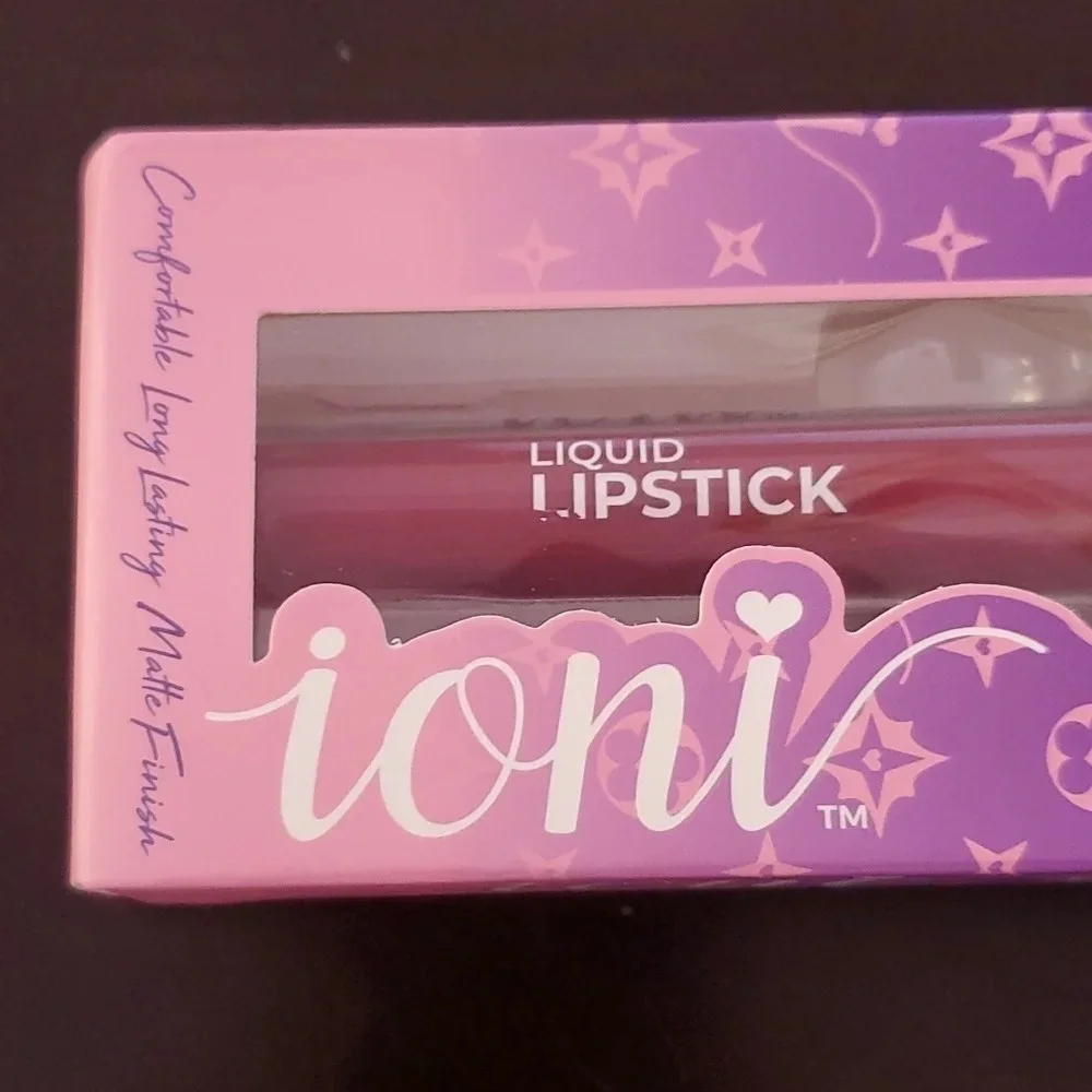 Ioni Liquid Lipstick Matte Cranberry Makeup Cosmetics